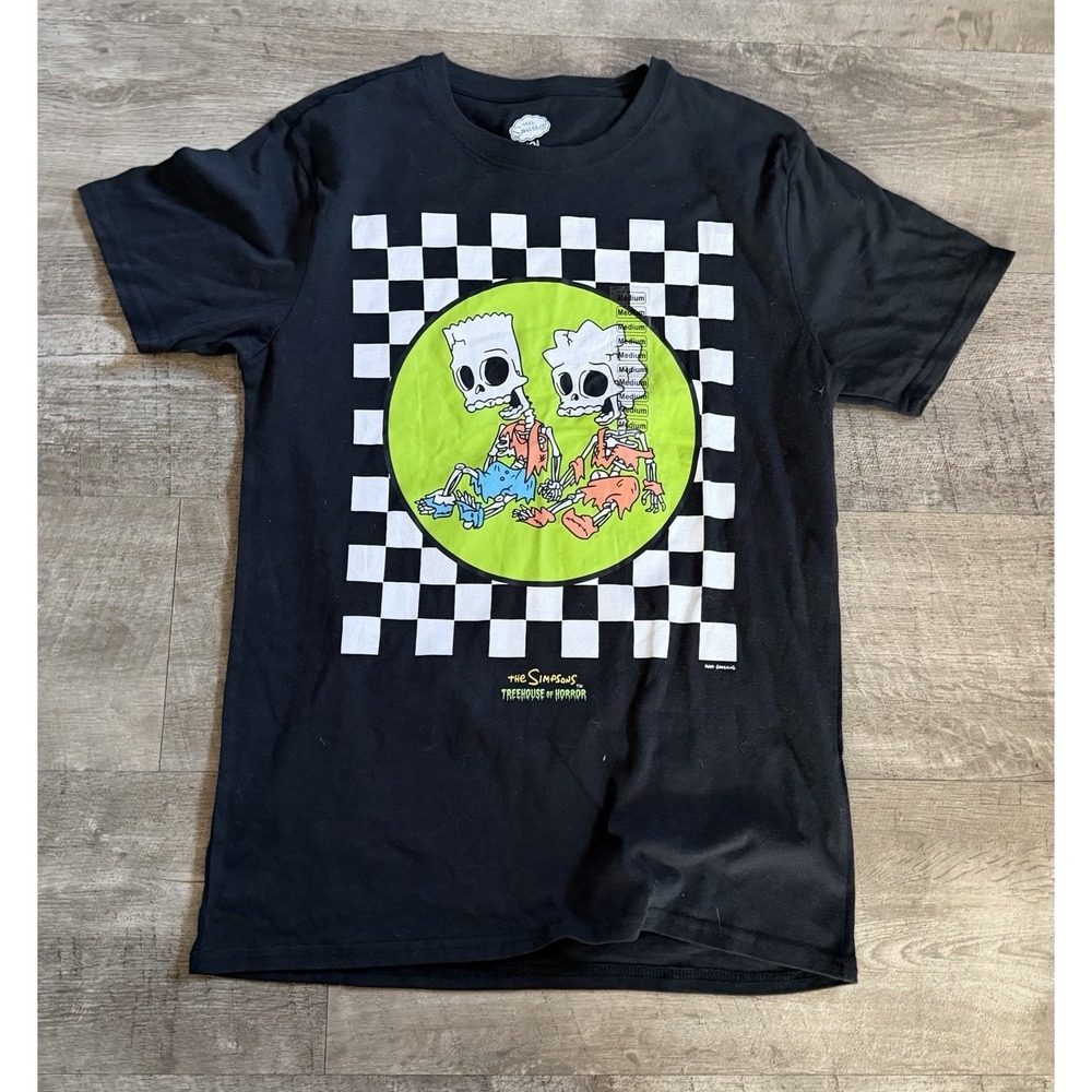 NEW The Simpsons Treehouse Of Horror T Shirt Black Men's‎ Size Medium